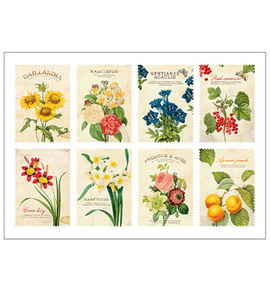 Набор наклеек 'Ancien Stamp Sticker' - Botanical