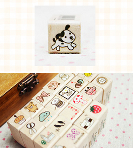 Печать 'Wood Stamp' - Dog
