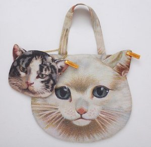 Muchacha Ahcahcum Cat Face Tote Bag