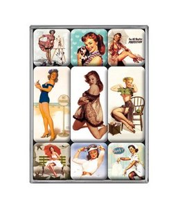 Pin Up II 9-teiliges Magnet Set