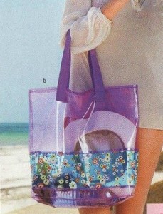 Прозрачная пляжная сумка