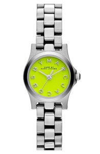 Marc by Marc Jacobs Henry Dinky Stainless Steel Watch/Yellow Dial