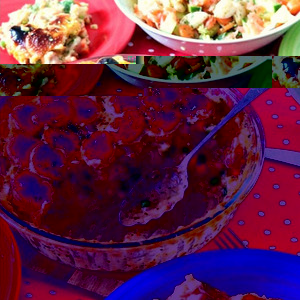 курица с овощами под тестом