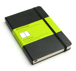 Записная книжка Moleskine Classic (нелинованная), Pocket (9x14см), черная