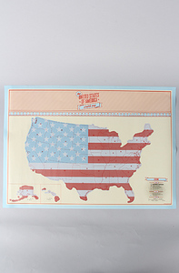 Luckies The United States of America Scratch Map