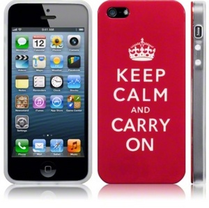 Кейс для iPhone 4-4s - "keep calm and carry on"