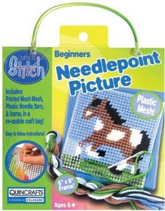 Colorbok Horse Learn To Stitch Needlepoint Kit