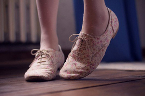 floral oxford shoes