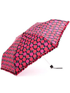 Прикольный зонтик небольшой и легкий с рюшками пастельных или ярких цветов