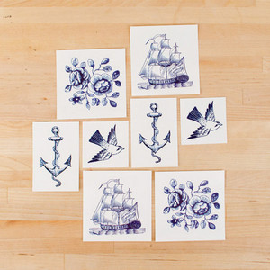 Tattly Набор Тату Nautical Set