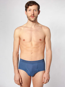 American Apparel Baby Rib Brief Blue Ash