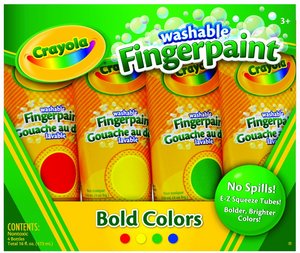 Washable Fingerpaints