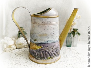 Леечка в технике  декупаж