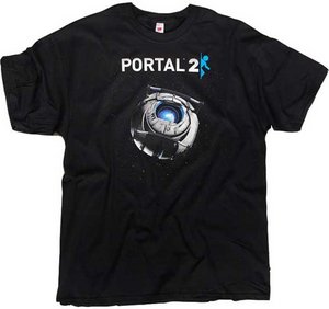 Portal 2 Wheatley In Space (Black) T-Shirt