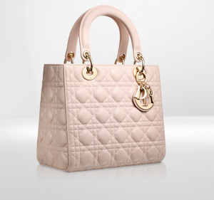 Lady Dior Rose Poudre Small