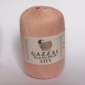 Пряжа Gazzal City  №198 (светло-персиковый)