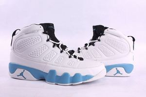 Nike Air Jordan 9 Retro White/Blue Men's 27349