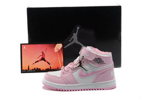 Nike Michael Jordan 1 Phat White and Pink Shoes(Kids/Youth) 28353