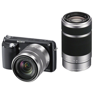 Фотоаппарат со сменной оптикой Sony NEX-F3Y+SEL1855+SEL55210 Black