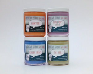 Book Lovers' Scented Soy Candles -- Four Pack -- 8oz jars