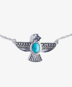 Hieroglyphic Bird Necklace