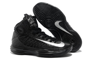 Female Nike Lunar Hyperdunk + Black and Silver Sneaker 37638