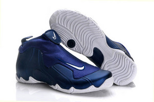 Air Flightposite 1 Royal Blue and Navy Blue and White Men Basketball Sneakers 78871