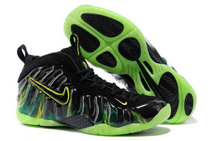 Nike Foamposite Pro ParaNorman Black and Electric Green - Glow Shoes 82258