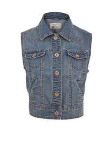 Джинсовая жилетка под переделку