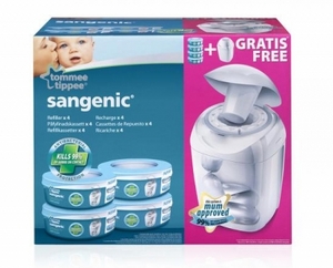 Tommee Tippee Комплект Sangenic + кассеты для утилизатора 4 шт.