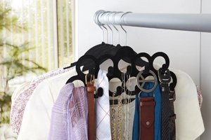 Interdesign scarf and belt hanger 22 hooks and loops (3 pack)