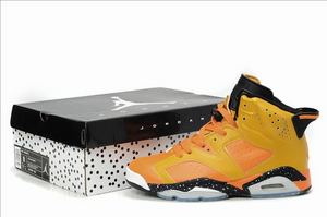 Nike Air Jordan 6 Retro Yellow/Brown Men's