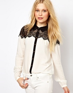 Блузка Vila Blouse With Lace
