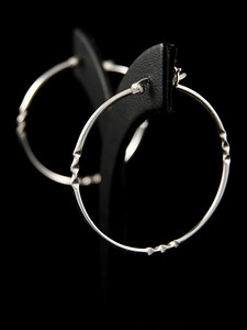 Серебряные сережки кольца