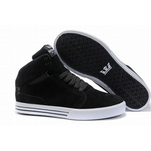 supra tk society mid white black suede women skate shoes