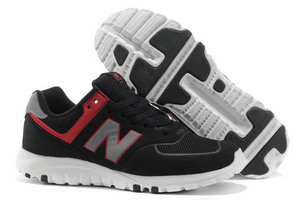 Men's new balance MS77BI retro Running Grey Red Black Sneakers