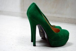 туфли зеленые