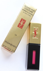 Стойкий лаковый блеск для губ YSL Glossy Stain in Fuchsia Dore #14