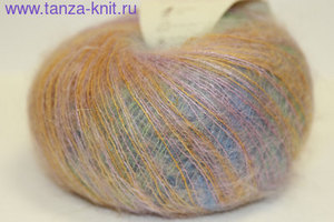 Пряжа Rowan Kidsilk Haze Stripe цвет 201 Shugar