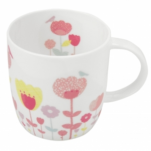 Керамическая чашка в тюльпаны Laura Ashley TULIP GARDEN MUG (Multi)