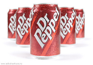 Очень много Dr Pepper