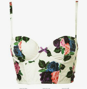 TopShop Crop Corset Bustier top