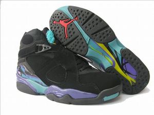 Air Jordan 8 Retro Black/Purple Women's