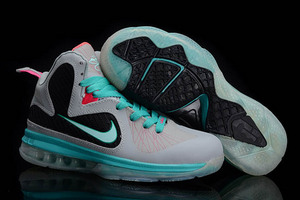 Nike Air Lebron JamesIX 9 South Beach Blue/Grey/Black Womens