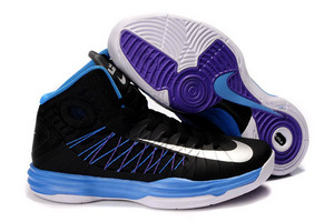 Nike Hyperdunk + Black and Pure Purple and Grey/Dynamic Blue Men Sneakers