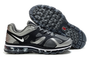 Nike Air Max 2012 Black Grey Silver Mens Shoes