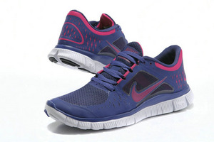 Nike Free Run 3 Blue Grey Purple Womens Shoes