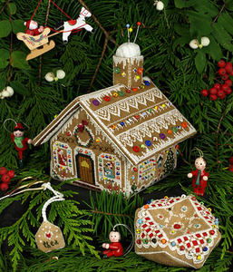 Gingerbread Stitching House - Cross Stitch Pattern by Victoria Sampler