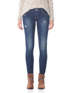 Jeans with zip detail