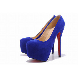 Christian Louboutin Daffodile 160mm Suede Pumps Blue